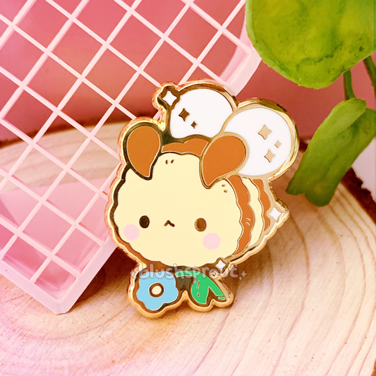 Fluffy Bumblebee Enamel Pin