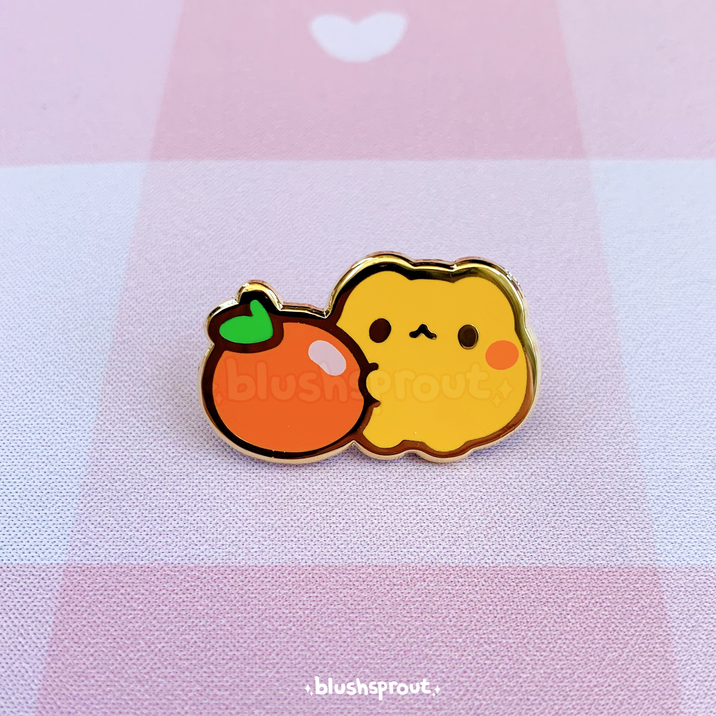 Fruit Froggies ♥ Orange Enamel Pin