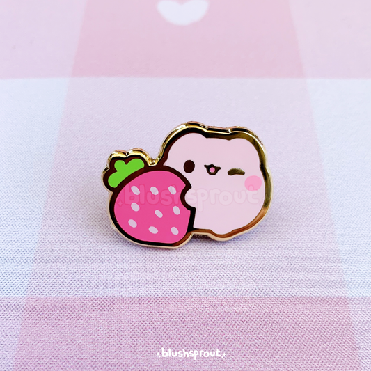 Fruit Froggies ♥ Strawberry Enamel Pin