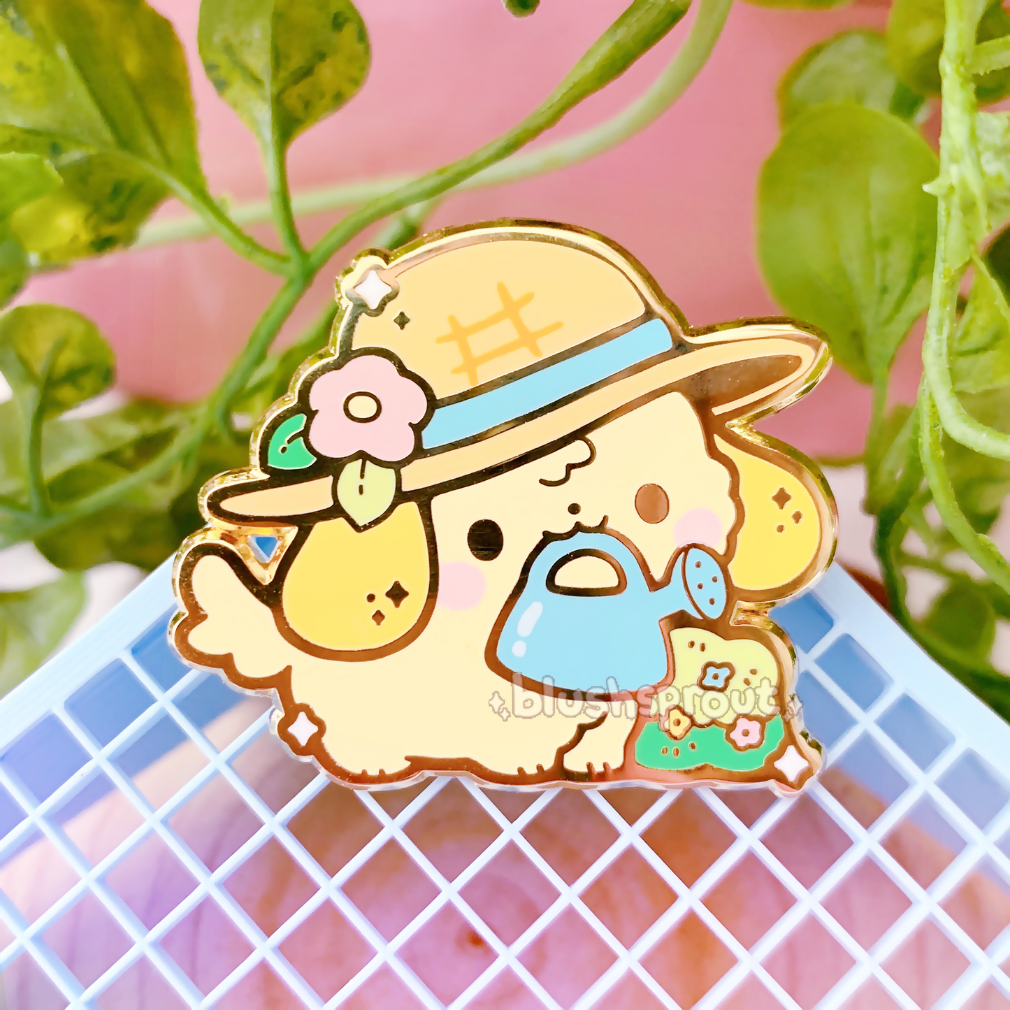 Garden Retriever Enamel Pin