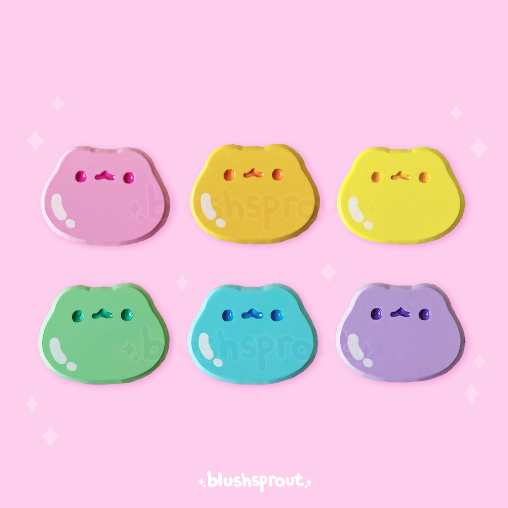 Rainbow Gummy Froggie Mini Enamel Pins [SET OF 6]