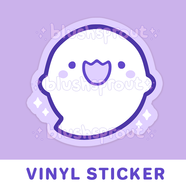 Happy Ghostie Vinyl Sticker