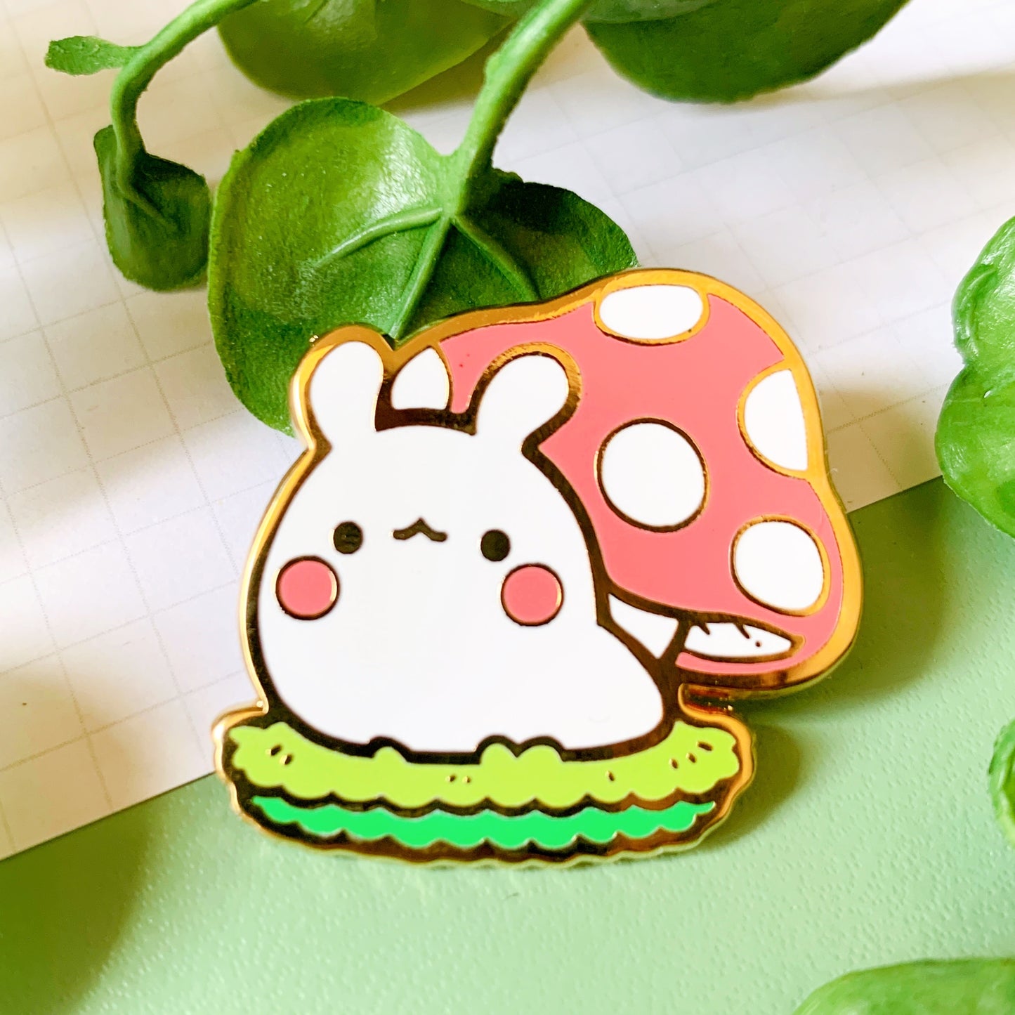 Mushroom Snailie Pin