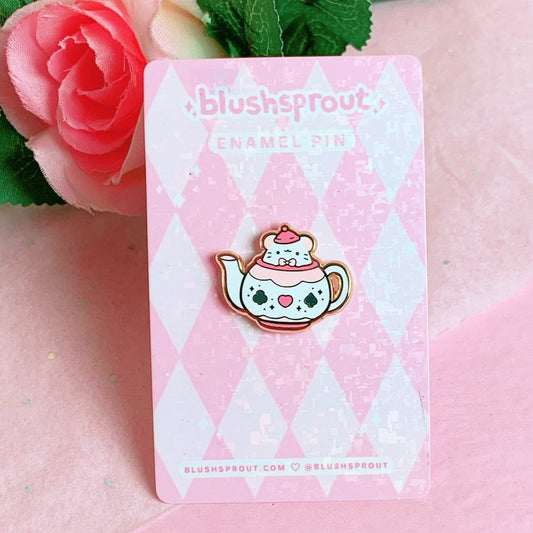 Wonderland ♡ Teapot Dormouse Mini Enamel Pin