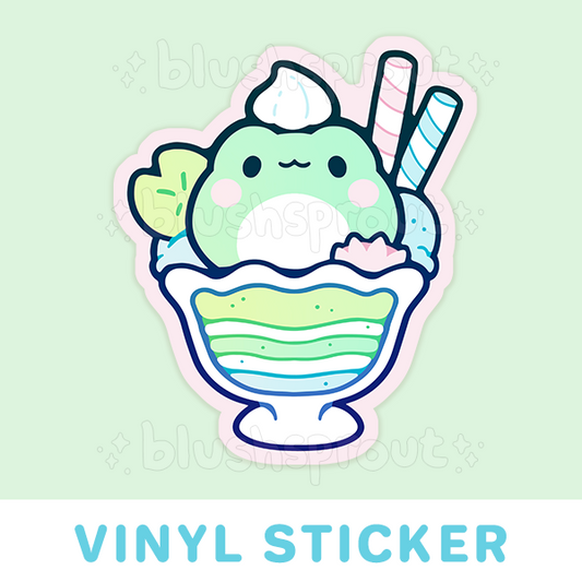 Froggie Pond Parfait Vinyl Sticker