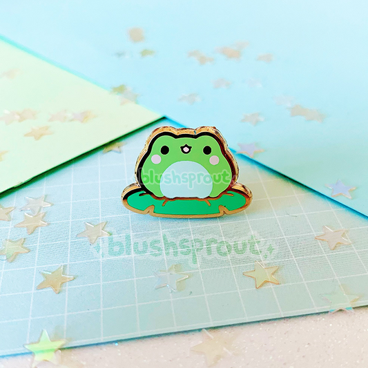 Pond Pals: Froggie Lilypad Mini Enamel Pin
