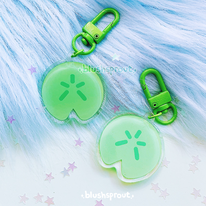 Lily Pad 1.5" Acrylic Keychain Charm