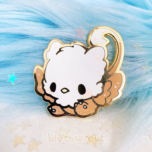 Brown Gryphon Enamel Pin