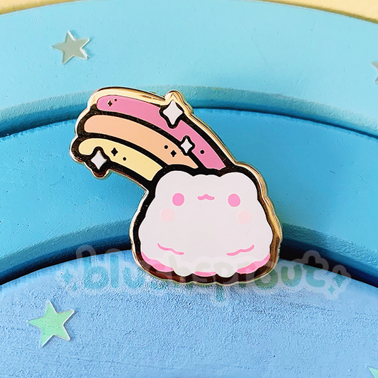 Froggie Cloud Sunset Enamel Pin